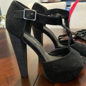 T-strap stilettos